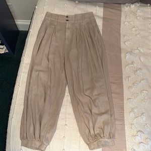 Tan harem pants
